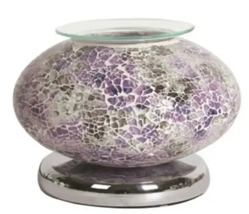 Electric Wax Melt Burner Touch - Purple Mosaic Ellipse