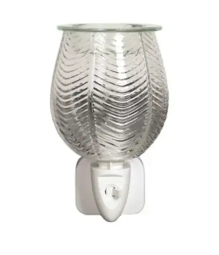 Wax Melter Plug In - Ribbed Clear Lustre 12cm